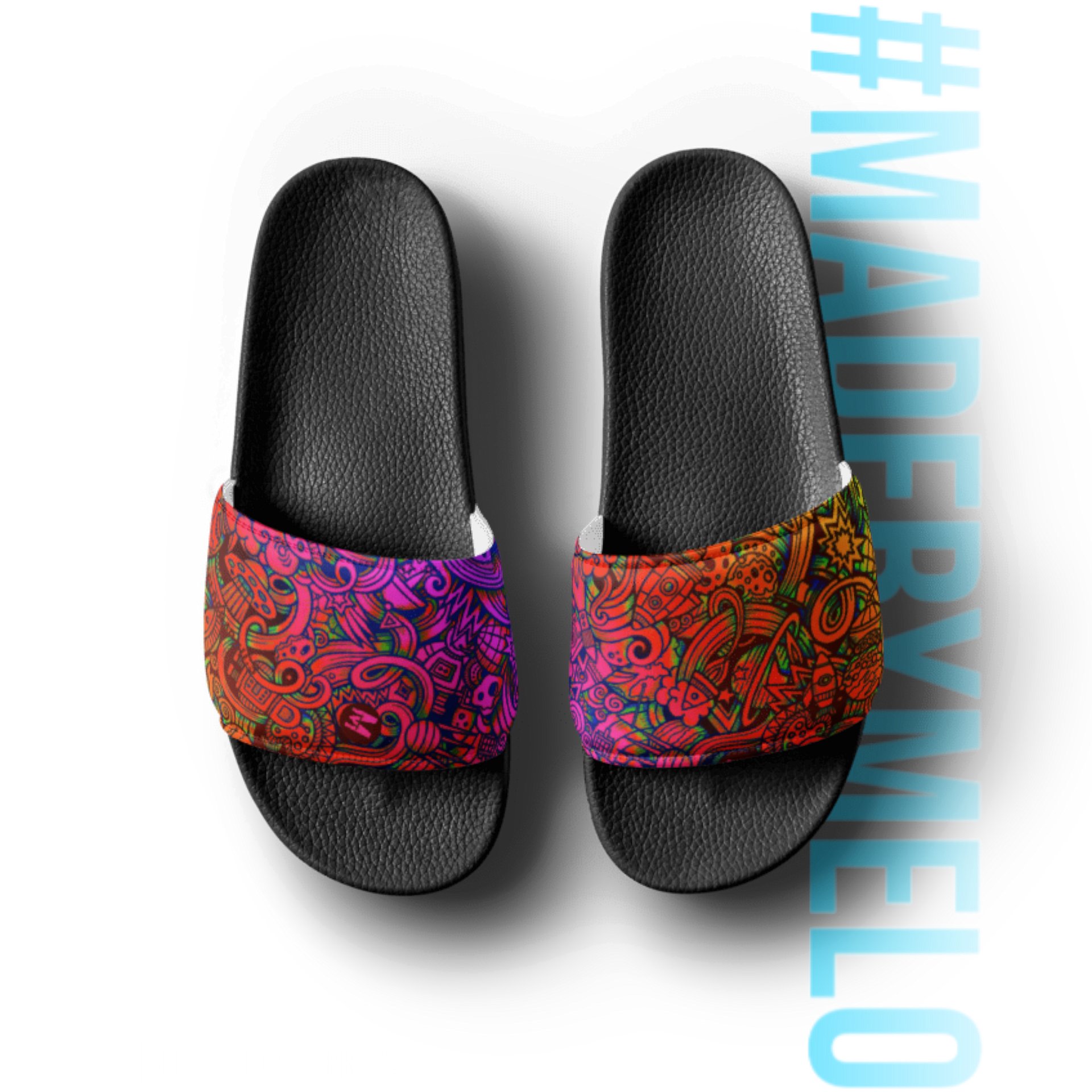 Rainbow Space Scribble - Men's Slides | #MADEBYMELO product image (3)