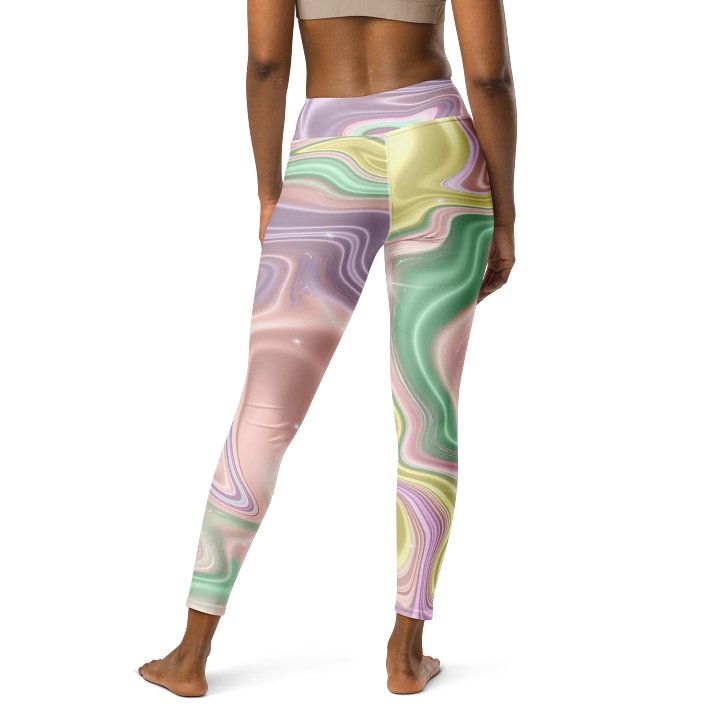 Mystic Waves High-Rise Tie-Dye Leggings - Soft Color Fusion product image (2)