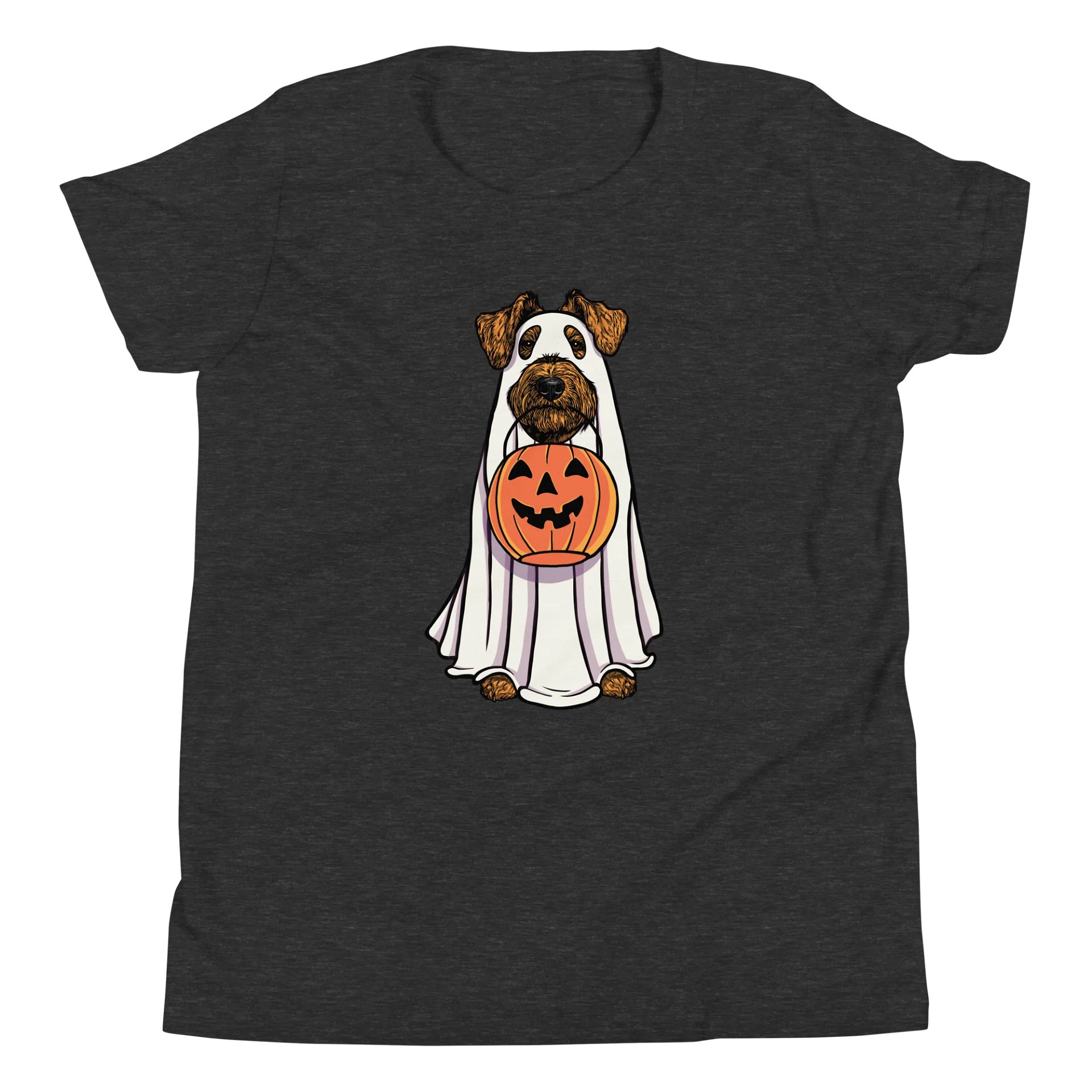 Halloween Airedale Terrier(Tan) Youth T-Shirt product image (5)