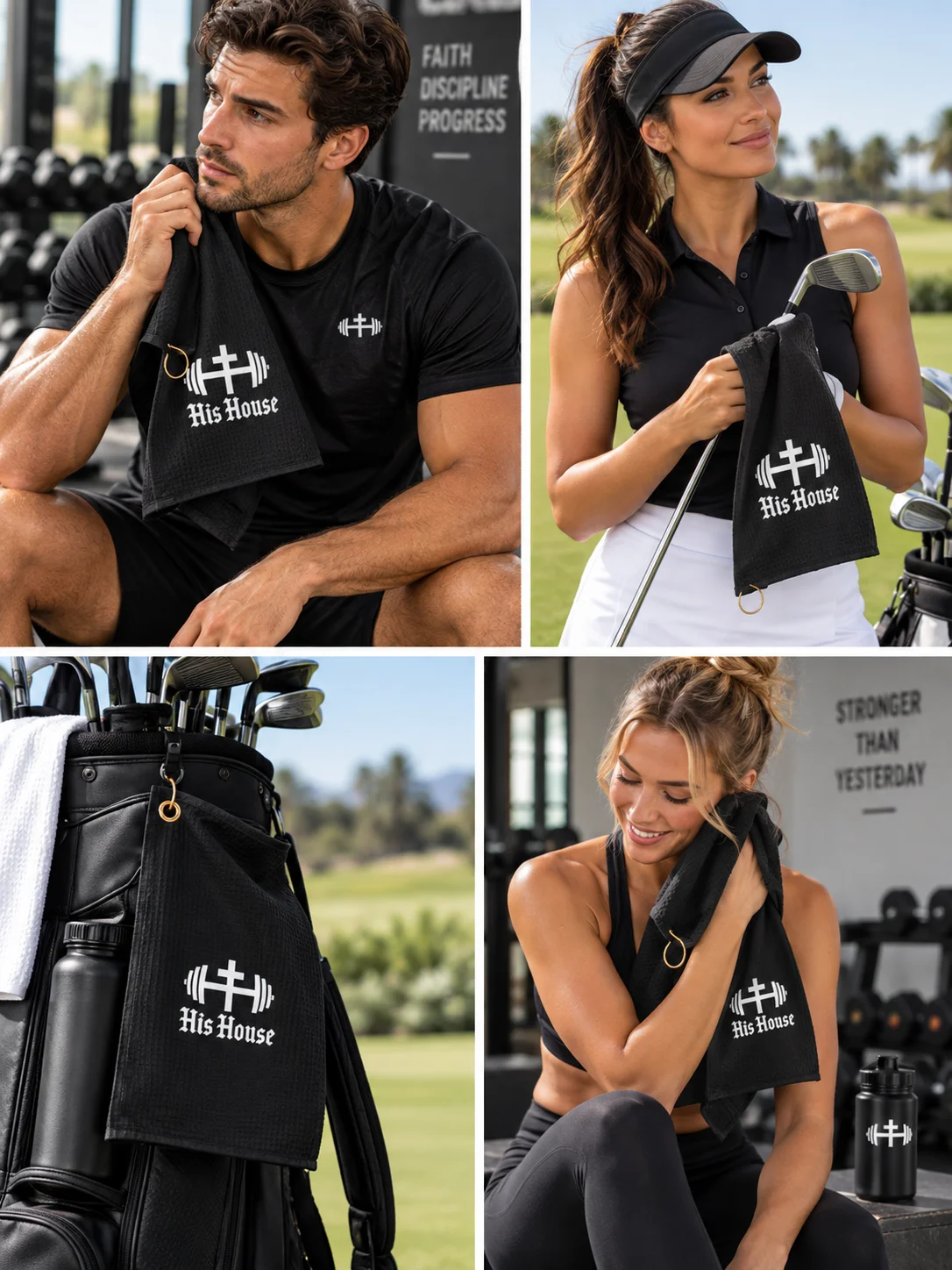 His House Golf/Gym Towel by His House