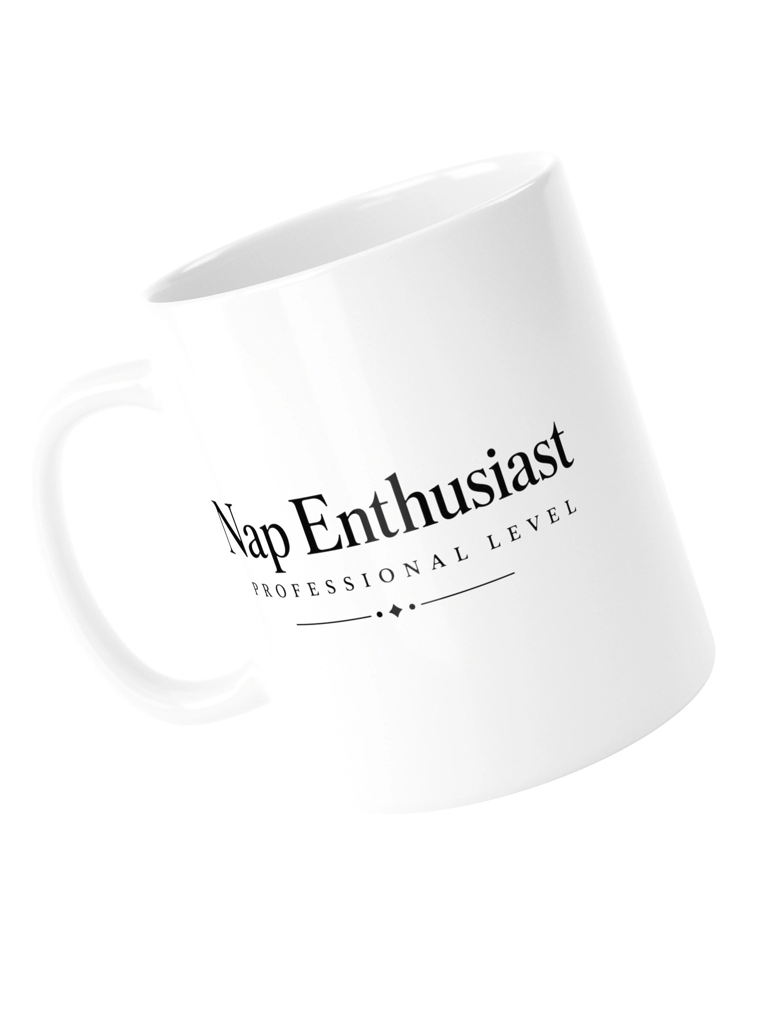 “Nap Enthusiast - Professional Level” — 20 oz White Glossy Mug product image (2)