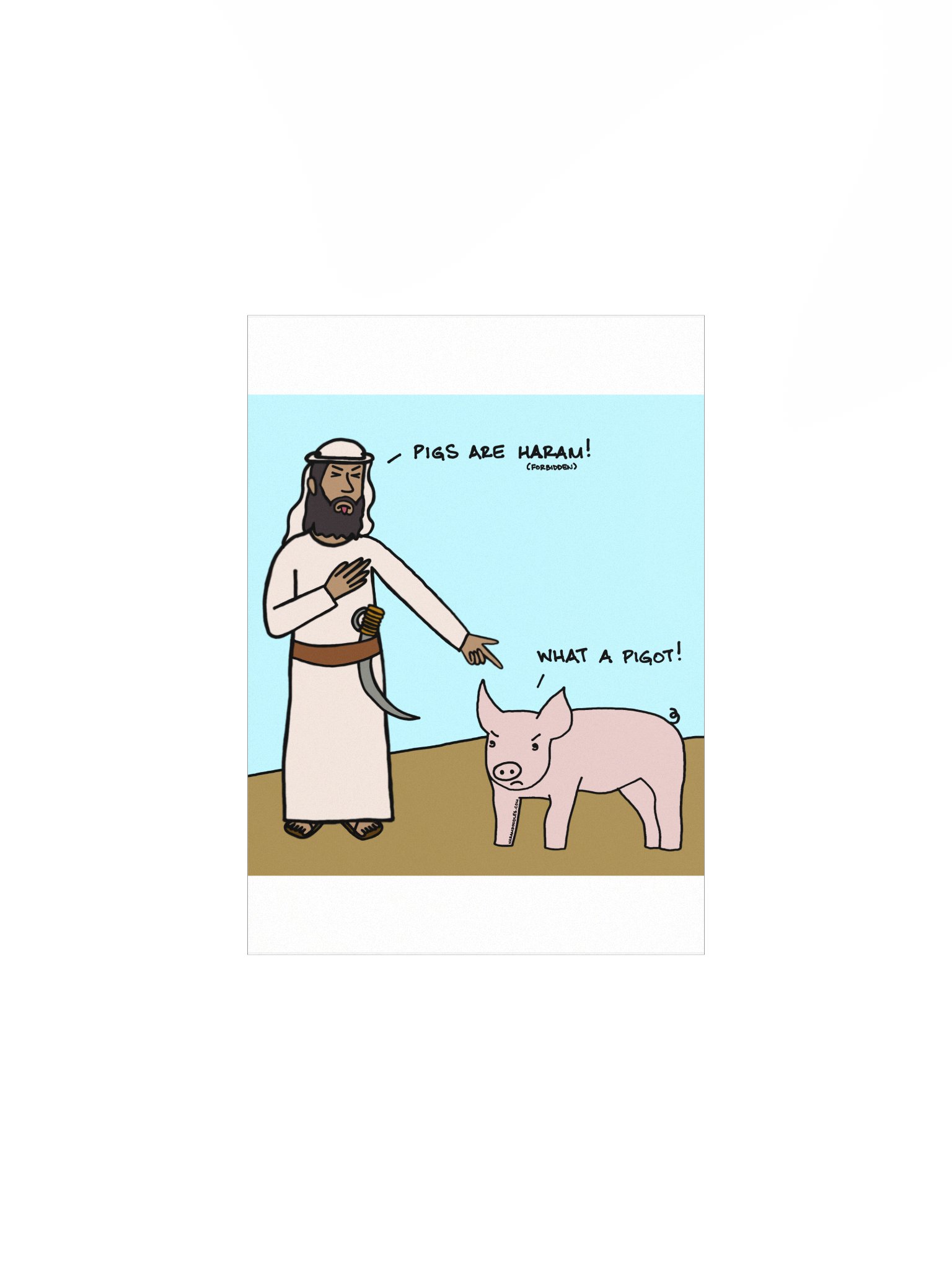 Pigs are Haram. Pigot! Poster product image (1)