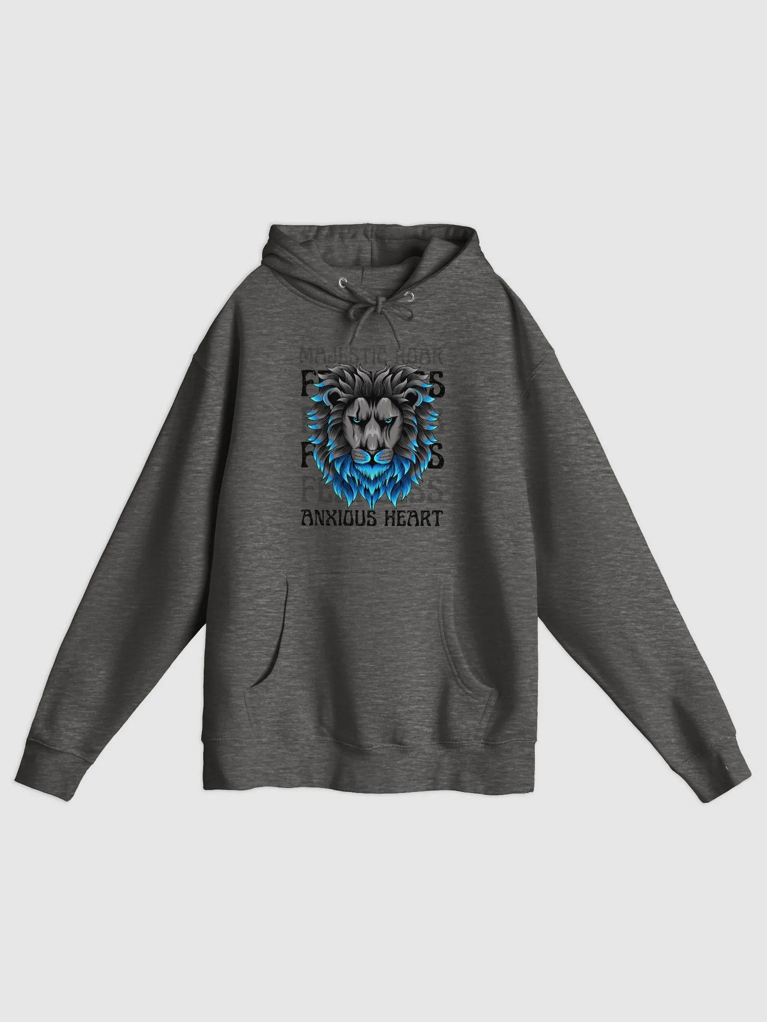 Majestic Blue Lion Graphic Hoodie product image (1)