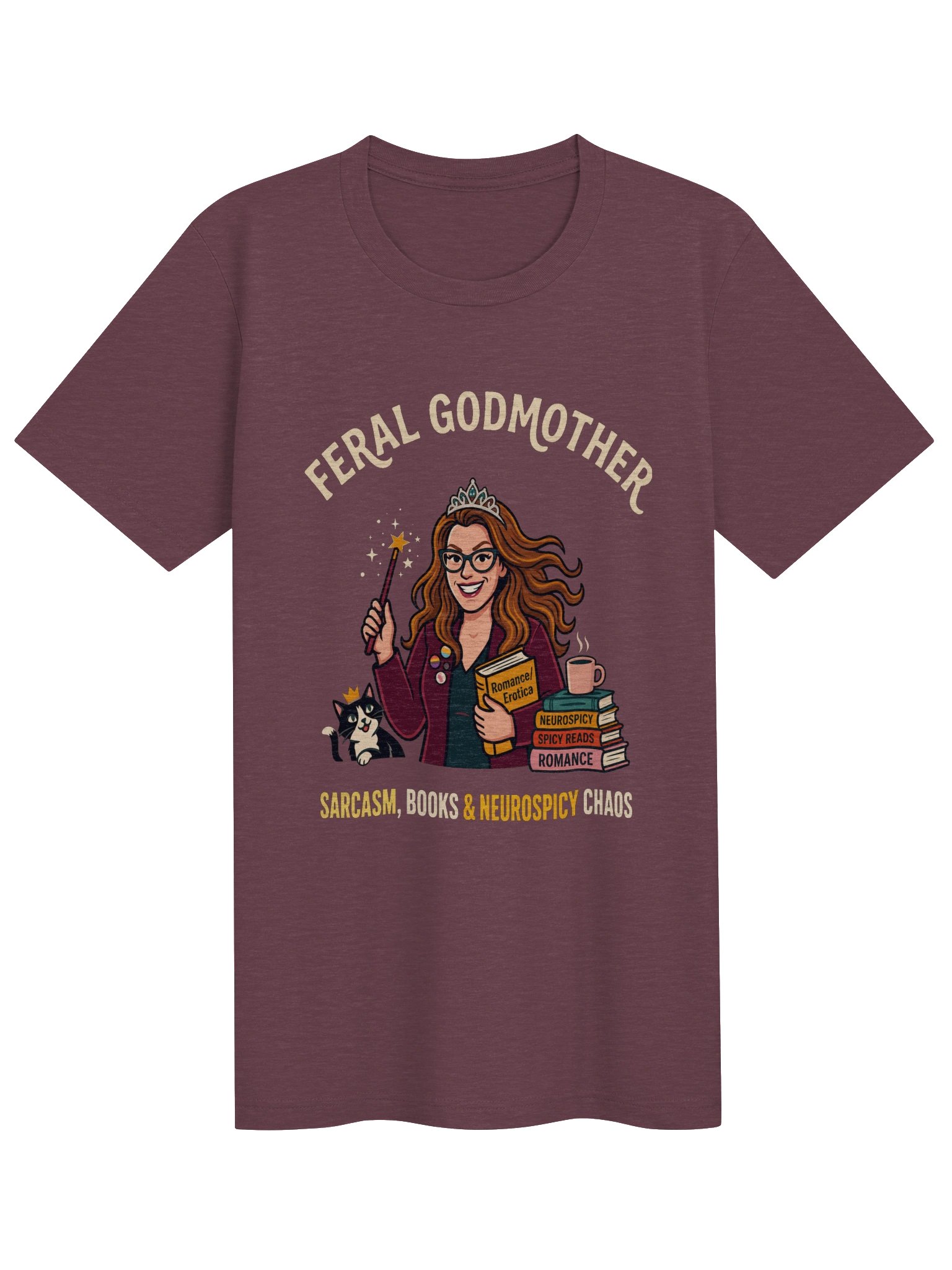 Sarcasm, Books, & Neurospicy Chaos T-Shirt product image (1)