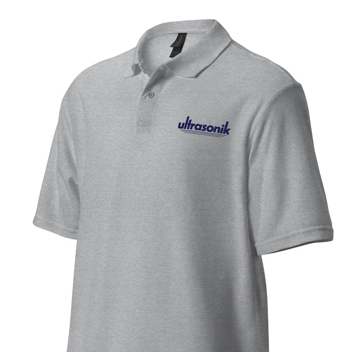ultrasonik Logo Unisex Polo (White or Sport Grey) product image (3)