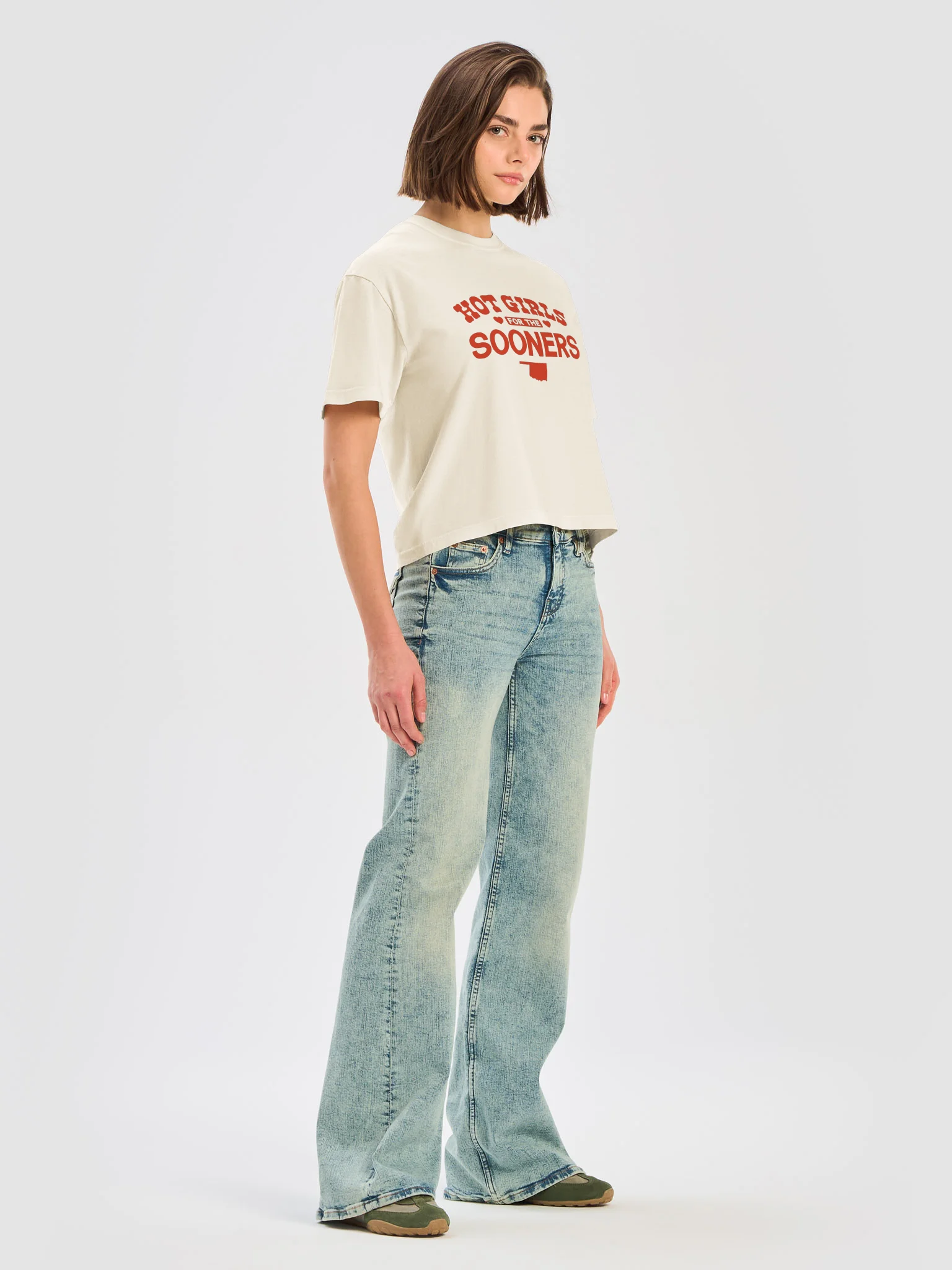 Hot Girls for the Sooners Boxy Women's Tee product image (7)