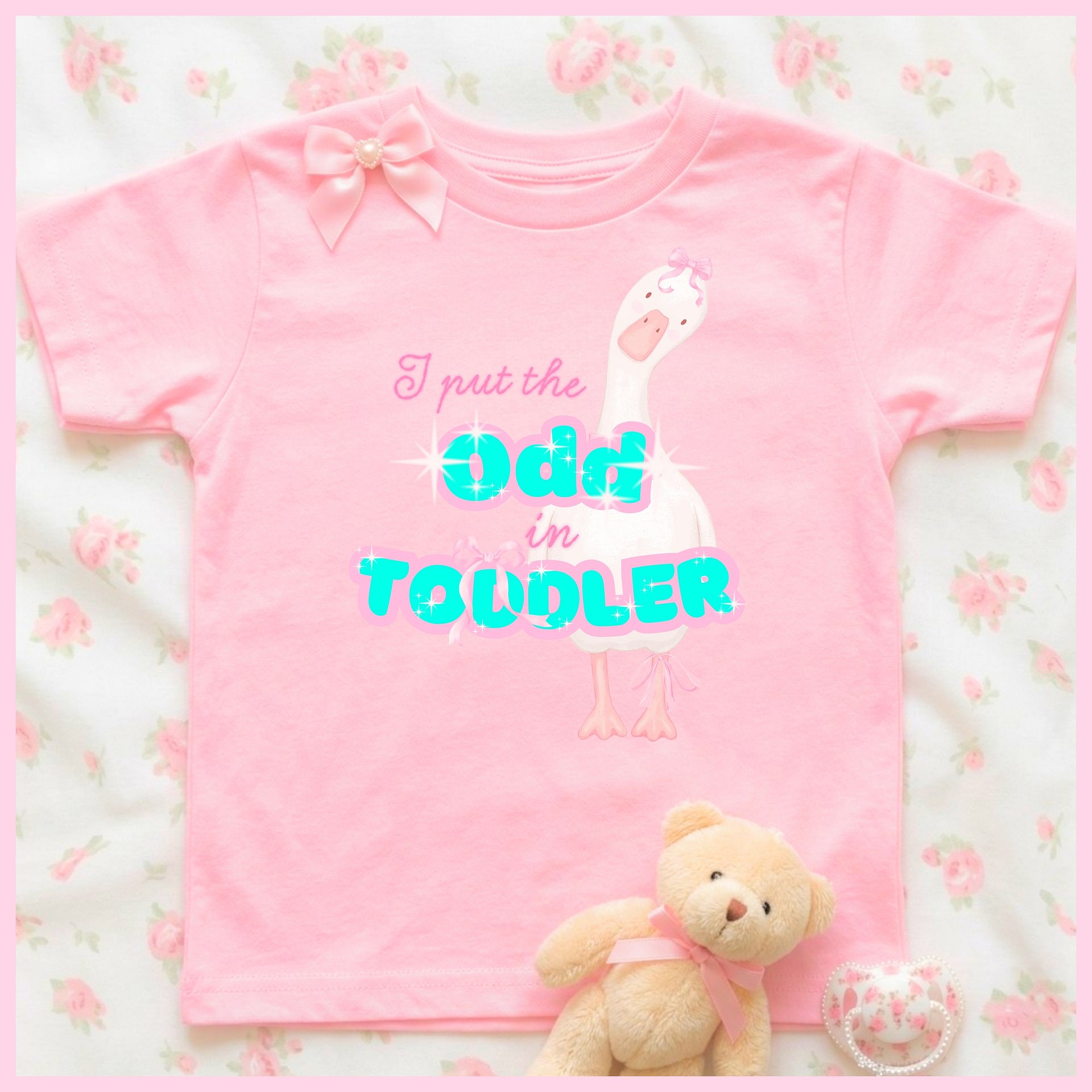 I put the Odd in Toddler🩷Super Soft🪽T-shirt🩷 product image (1)