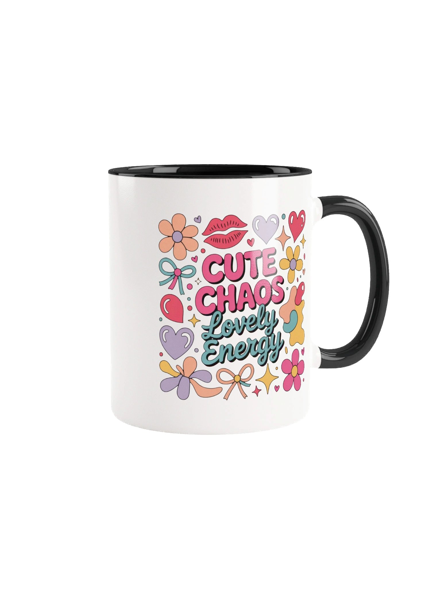 Cute Chaos Lovely Energy Coffee Mug - with Color Inside product image (1)