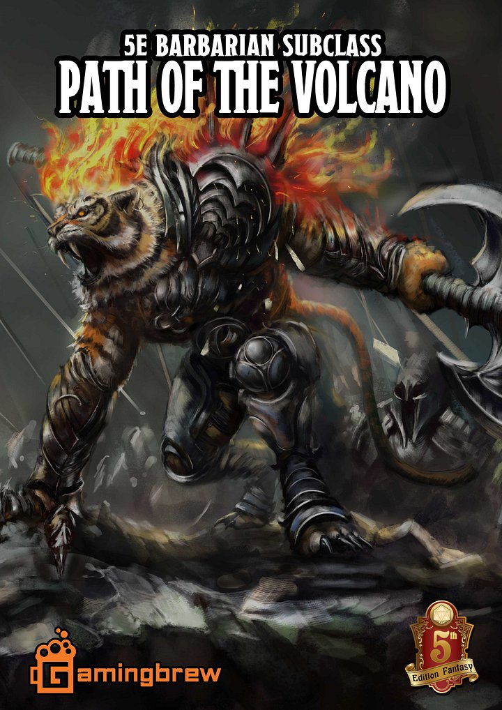 Path of the Volcano | 5E Barbarian Subclass product image (1)