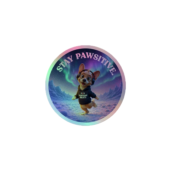 Pawsome Beats Holographic Sticker Sheet product image (1)