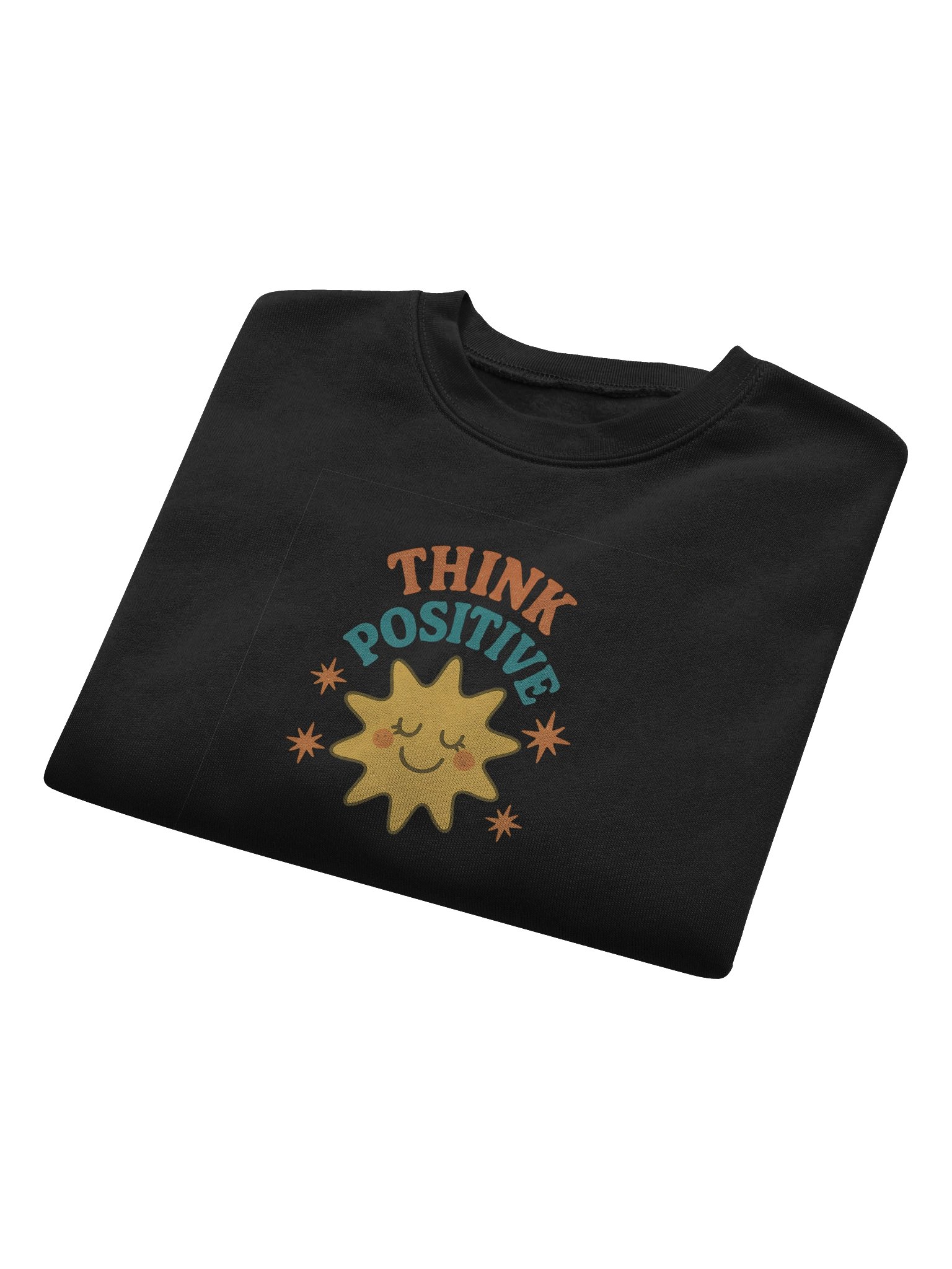 Cheerful Retro Sun Crop Top Sweatshirt product image (8)
