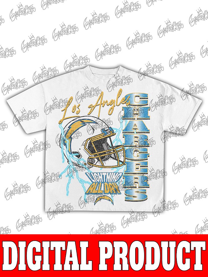 Los Angeles Chargers Electrifying 90s Bootleg Graphic product image (2)