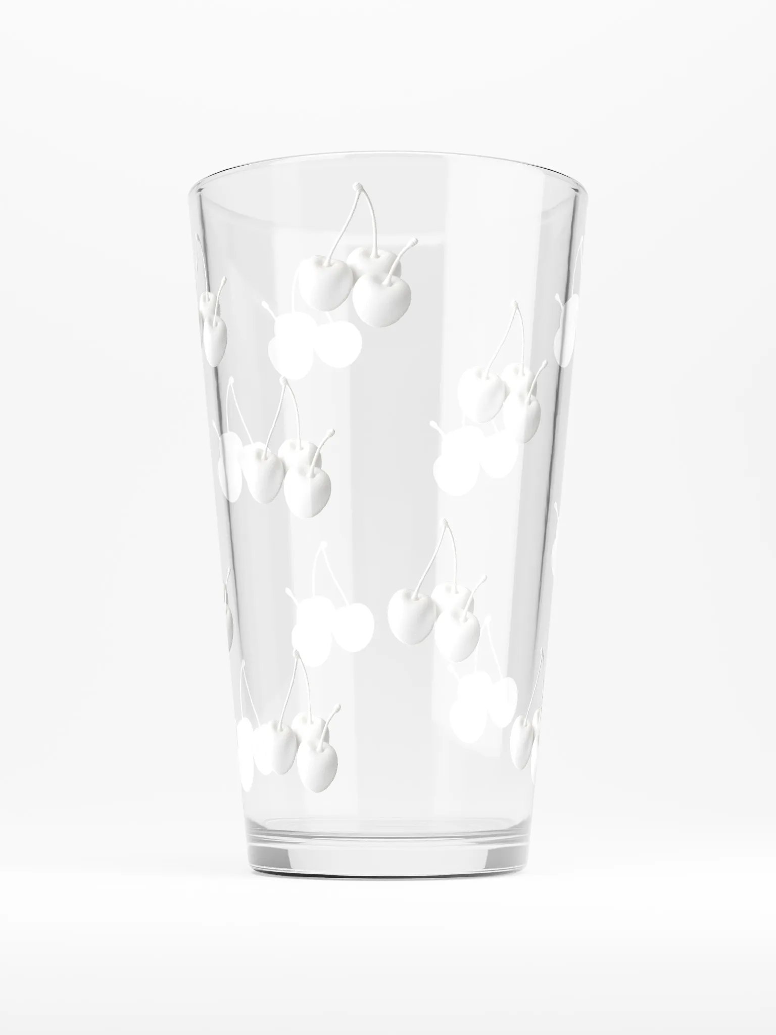 White Cherry Cherry Cherries Pint Glass product image (1)