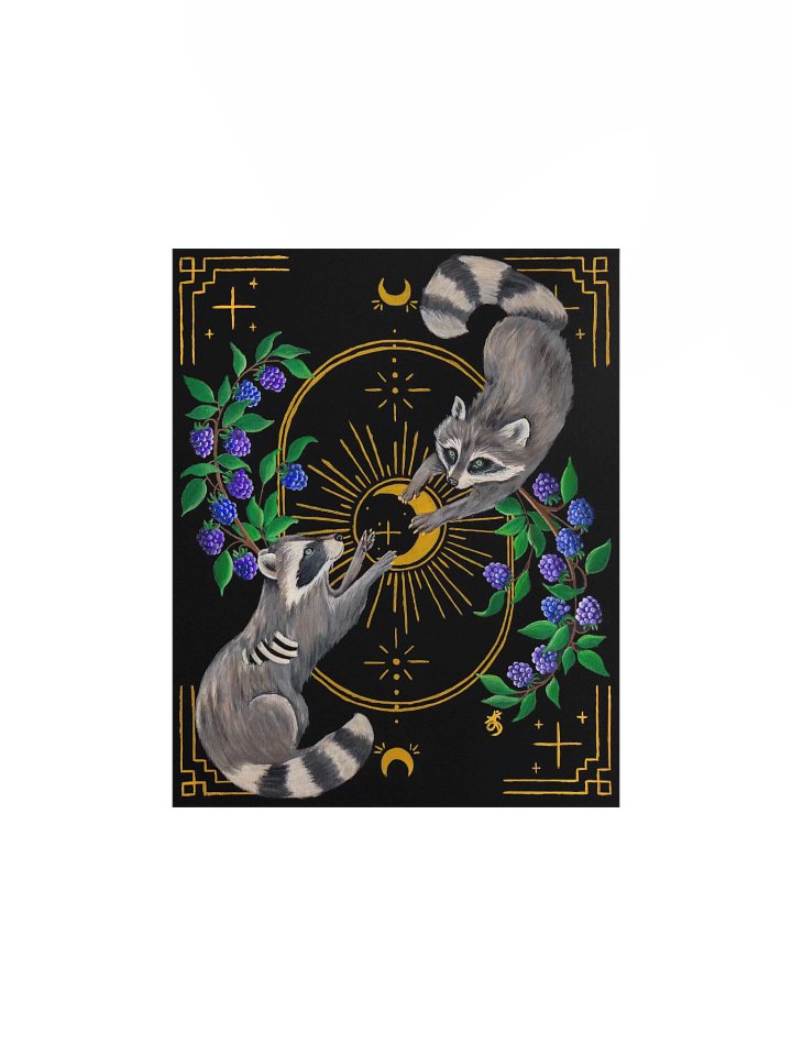 Raccoon Ritual Original Art Print product image (1)