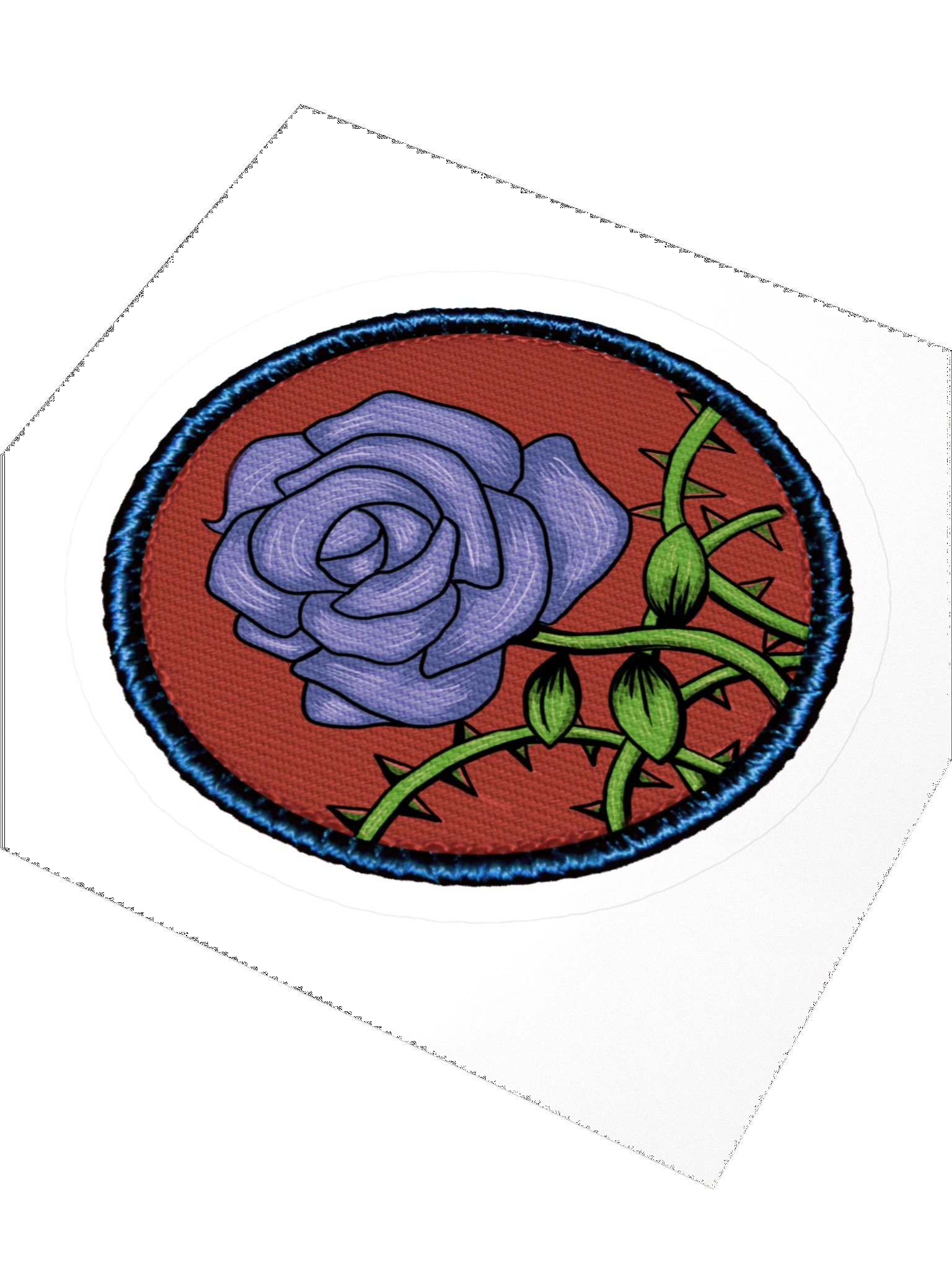 "Blue Rose" patch sticker product image (7)