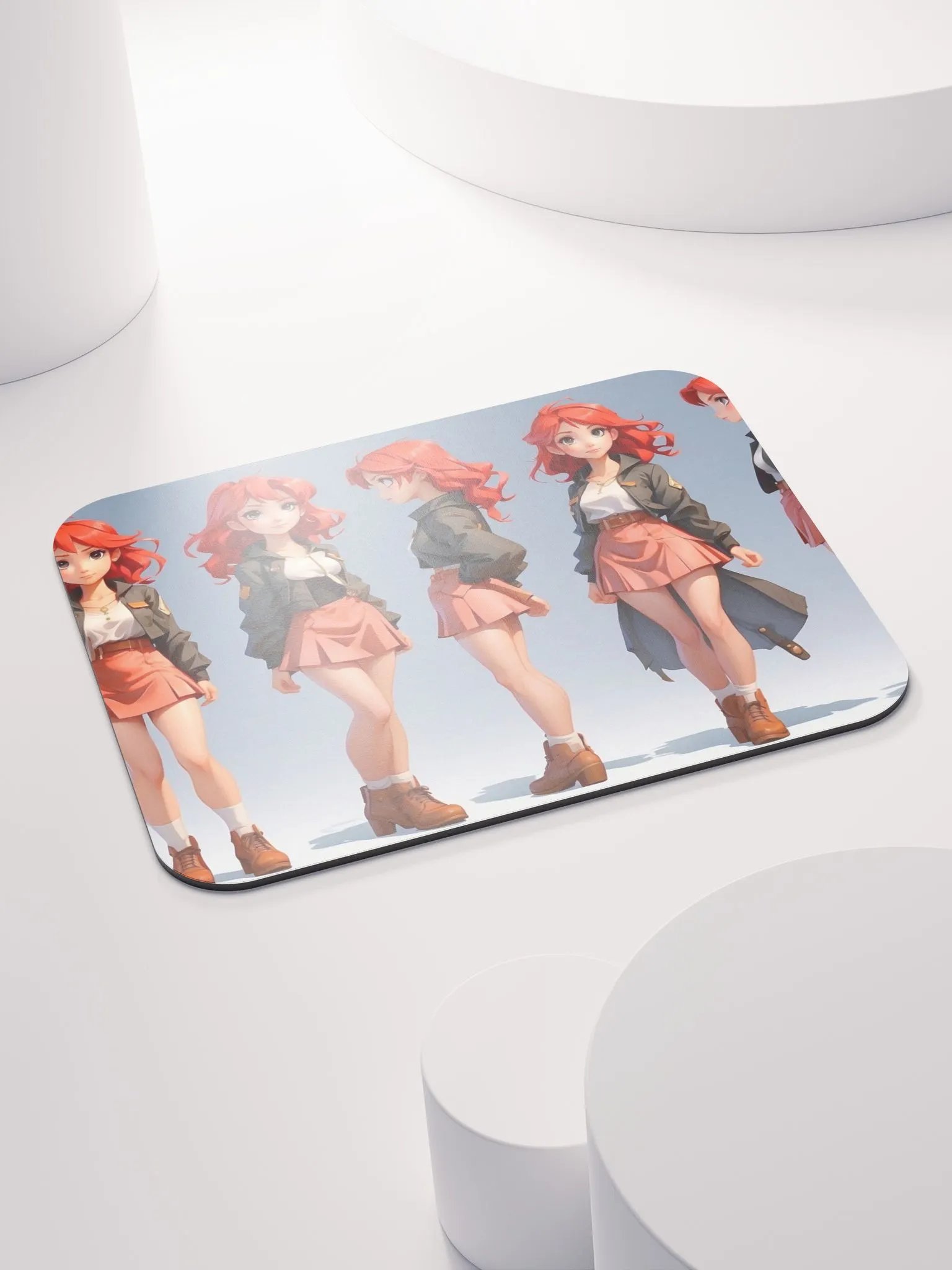 Trendy Redhead Character Mouse Pad product image (4)