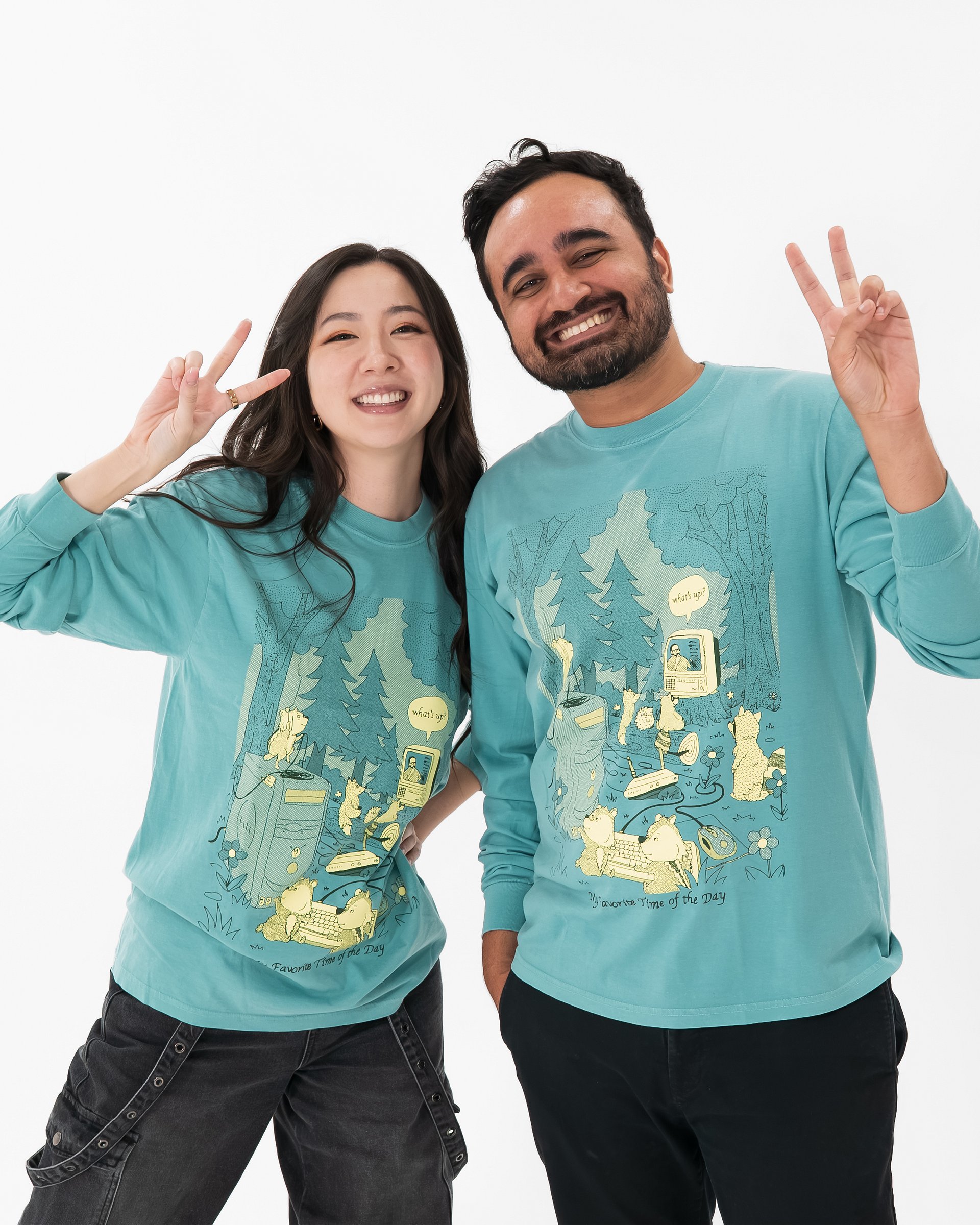 STREAM IN THE FOREST L/S- SEAFOAM product image (3)