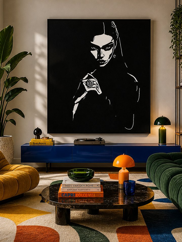 Empress of Shadows Wallart - Canvas Wallart - Gothic wallart product image (1)