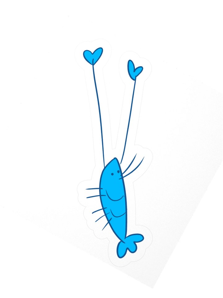 SHRAMPS - Blue Sticker product image (2)