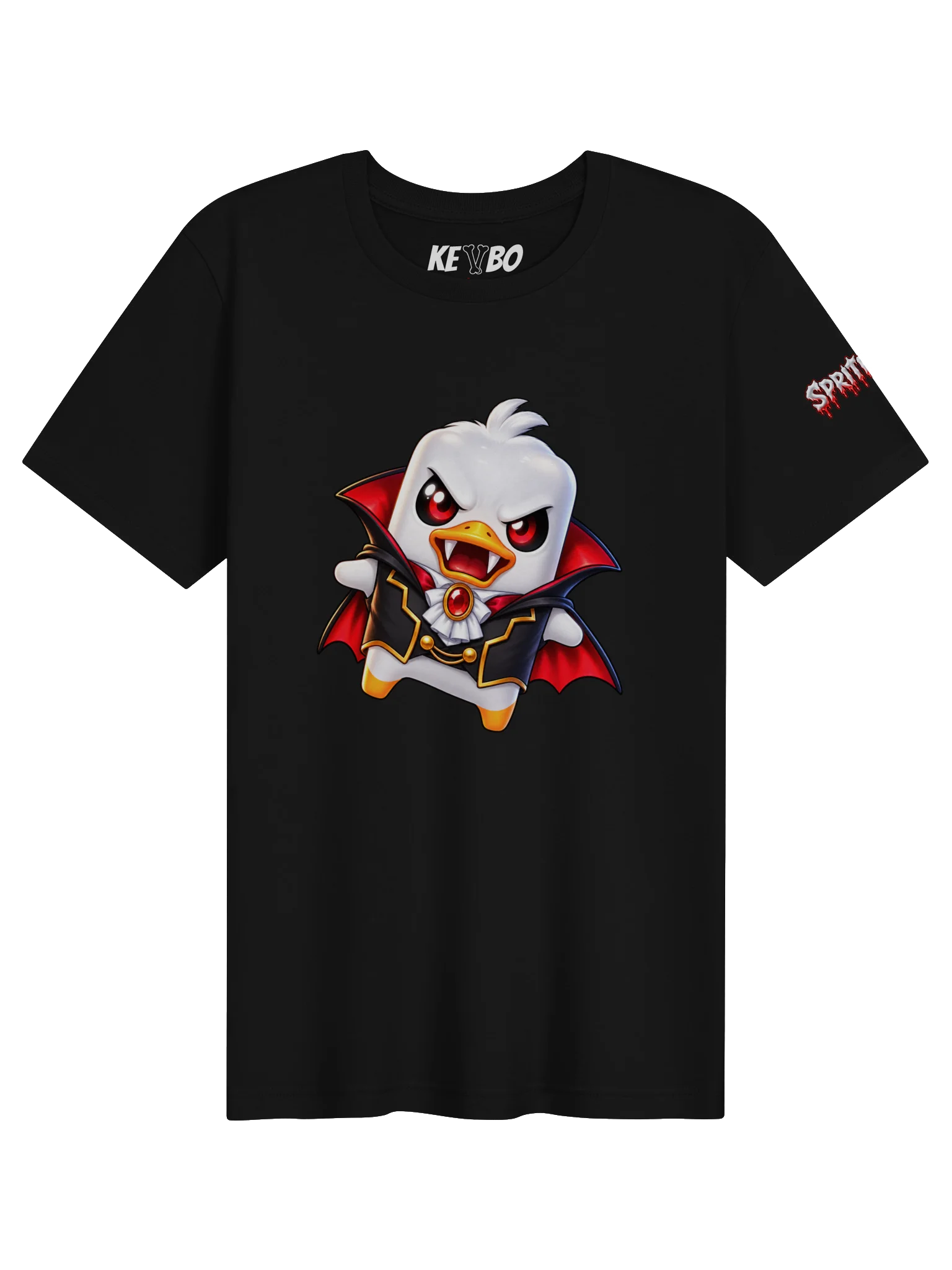SPRITEFEST "Vampire Ducky Sprite" ADULT Black T-Shirt product image (1)