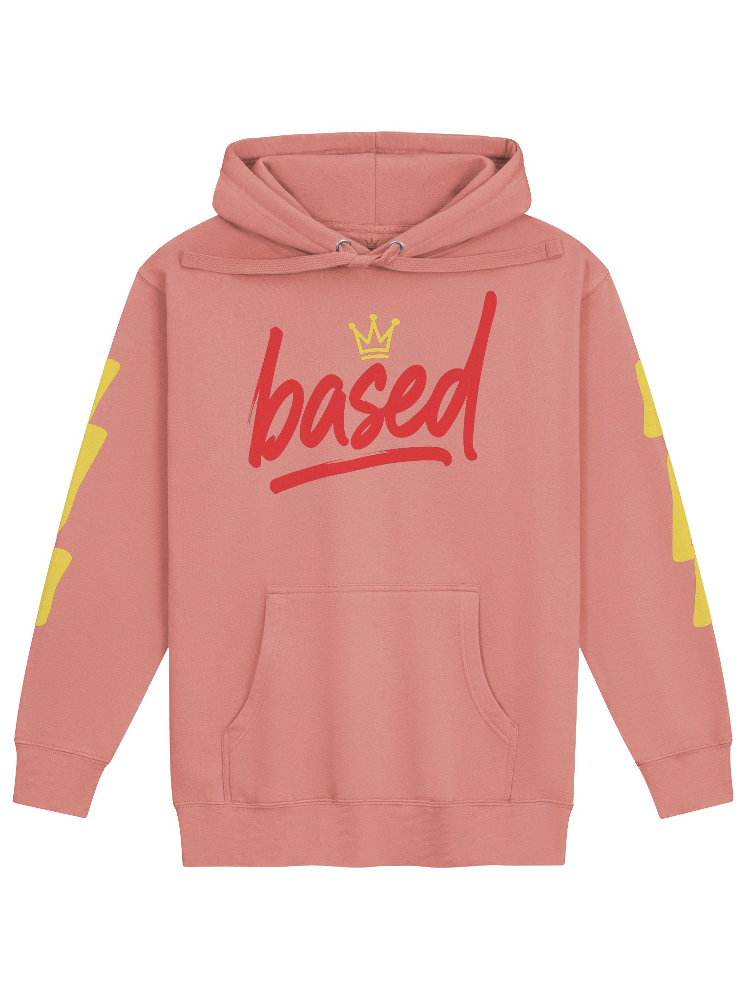 Based Crown Red Cursive Hoodie product image (37)
