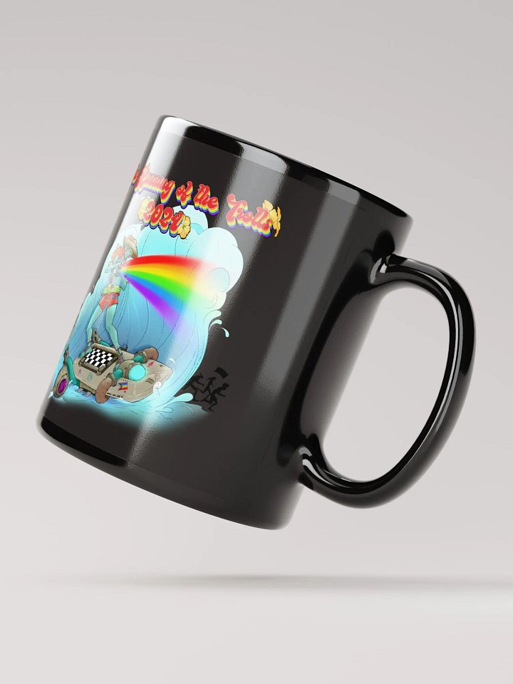 Running of the Trolls Black Mug by Mischi product image (2)