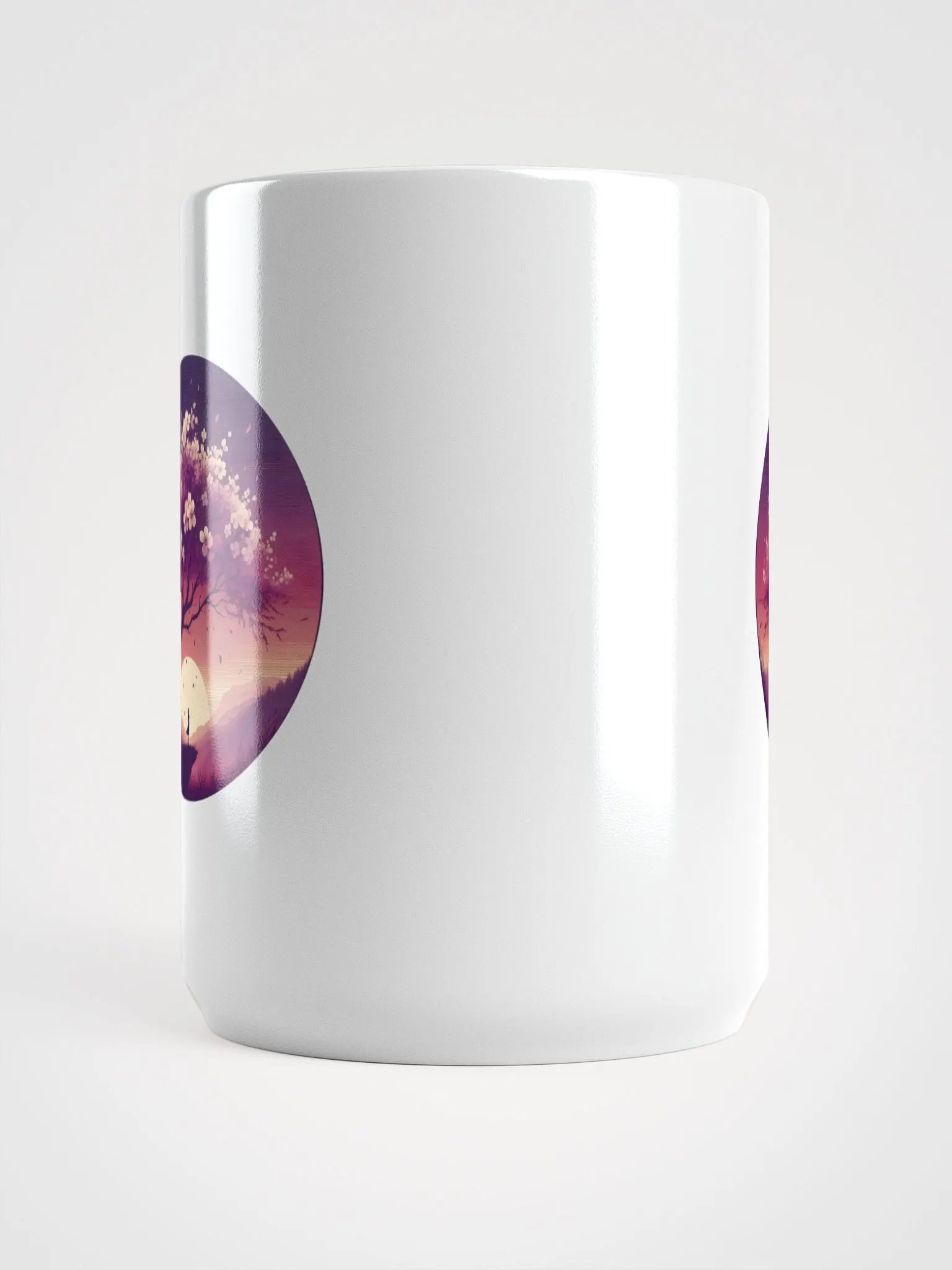 Silhouette Under a Blooming Tree Mug product image (5)