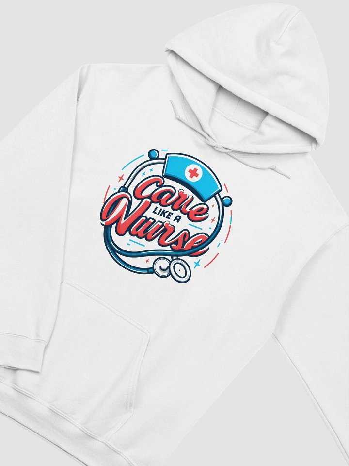 Nurse's Care Stethoscope Hoodie, Gildan Classic Hoodie product image (2)