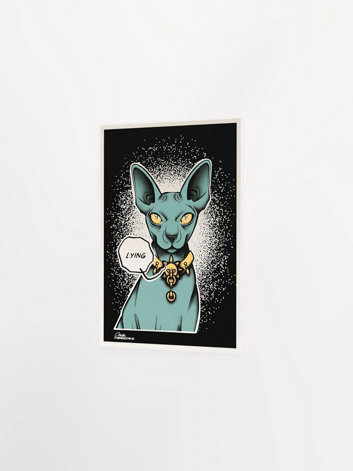 "Lying Cat" Matte Poster product image (5)