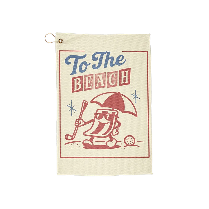 To the beach Golf Towl product image (1)