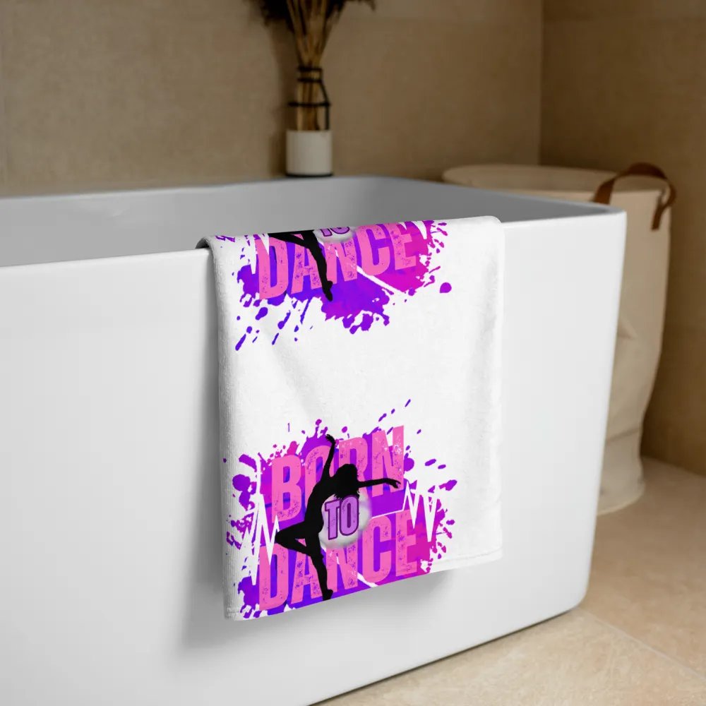 Born to Dance Explosion Her Silhouette Towel product image (2)