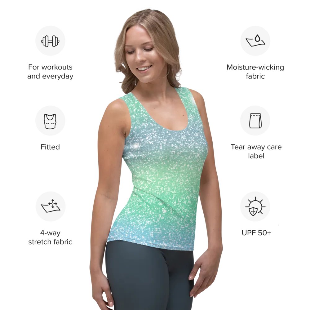 Glitter Unicorn Texture Design Tank Top (8) product image (7)