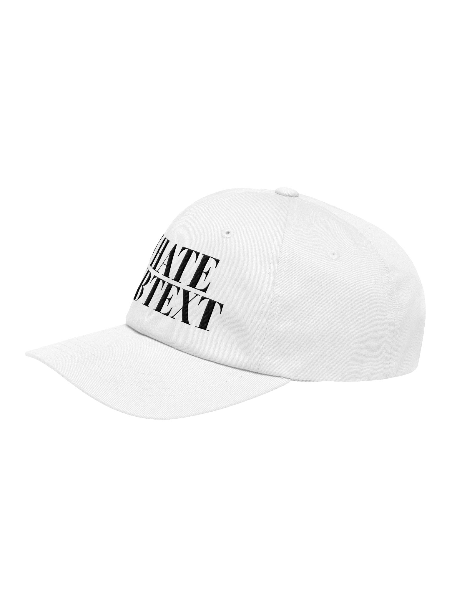 I HATE SUBTEXT Dad Hat (White) product image (3)