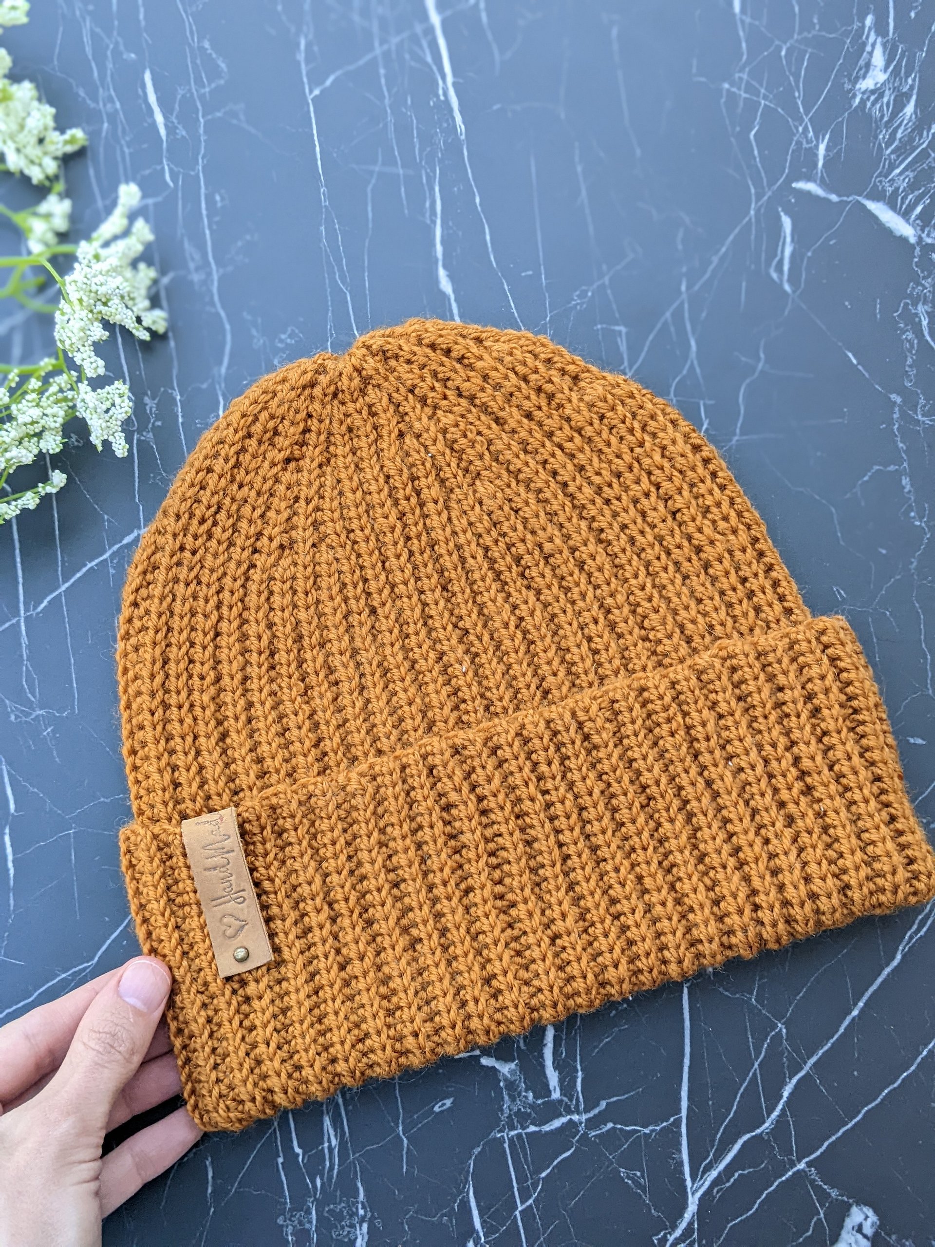 Crochet Casual Unisex Beanie Pattern product image (1)