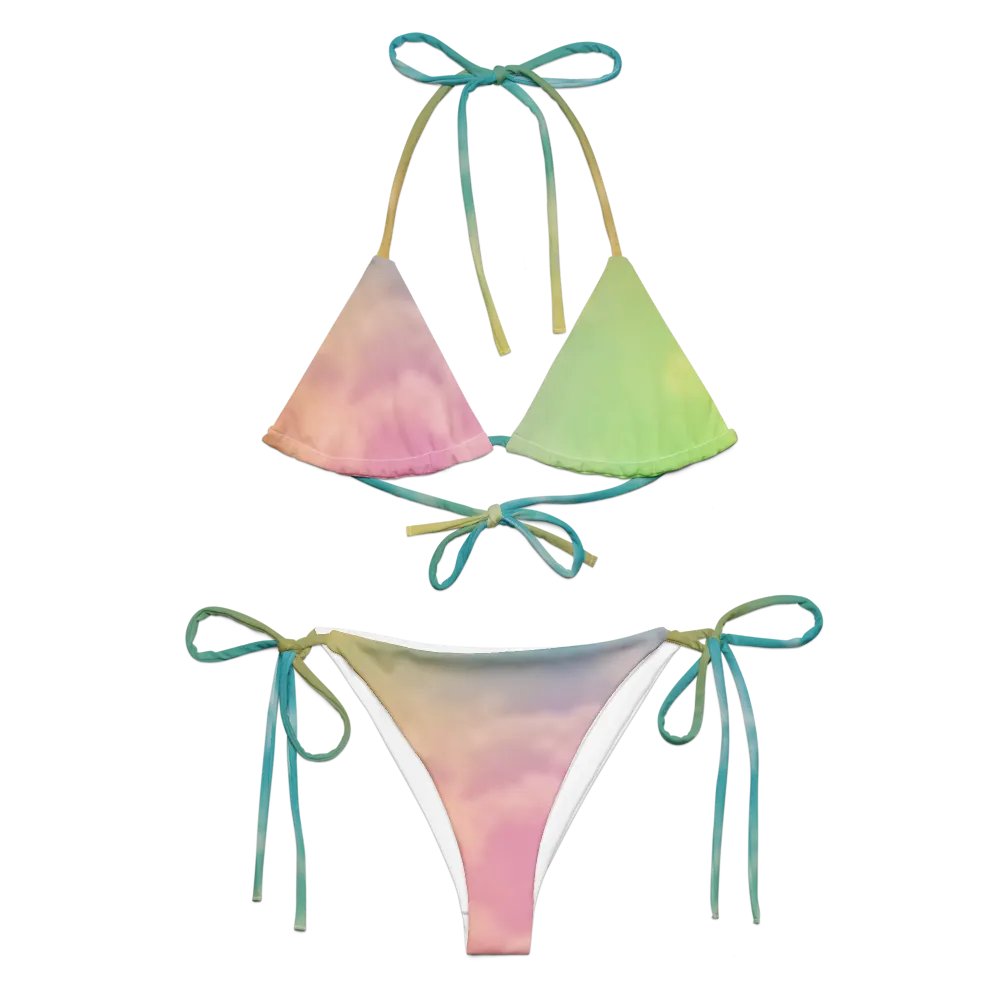 Blur cloud rainbow Design String Bikini - V11 product image (1)