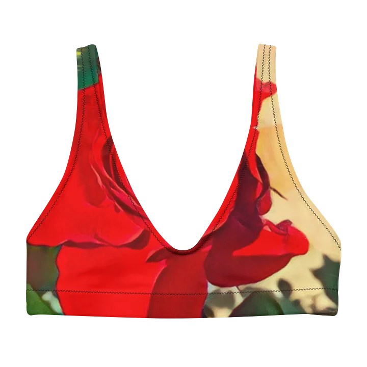 Painterly Rose All-Over Print Bikini Top product image (1)