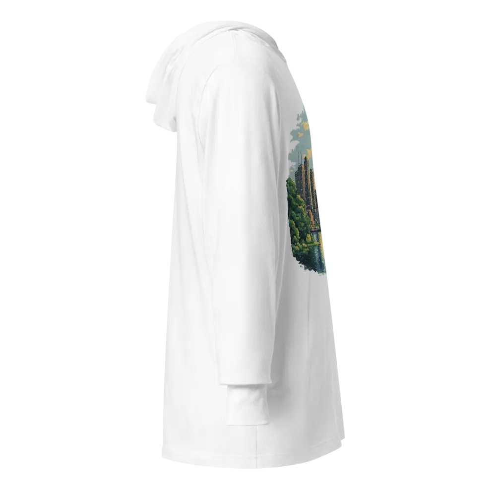 Toronto Vibes Unisex Hooded Tee – CN Tower Sunset product image (10)