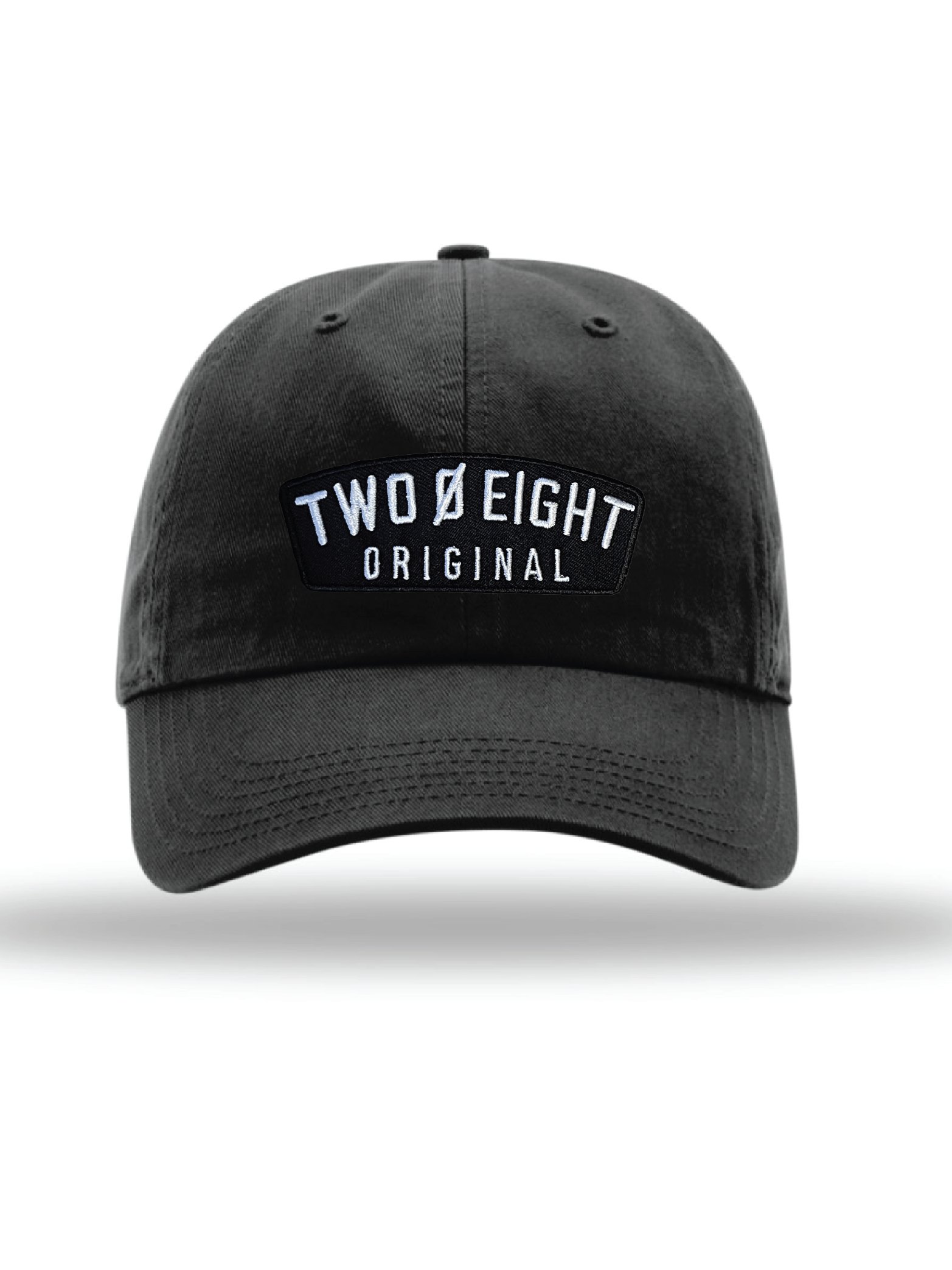 Two 0 Eight Original Patch Black Dad Hat product image (1)