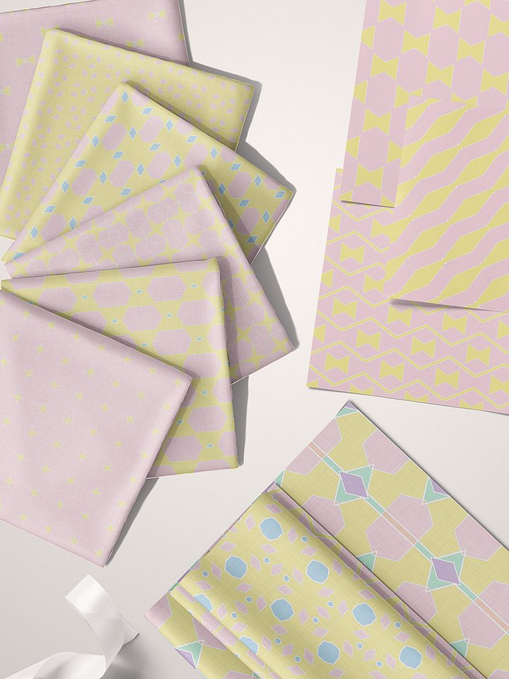 Abstract Pastels Pattern Pack 9 - Buttercup Candy product image (1)