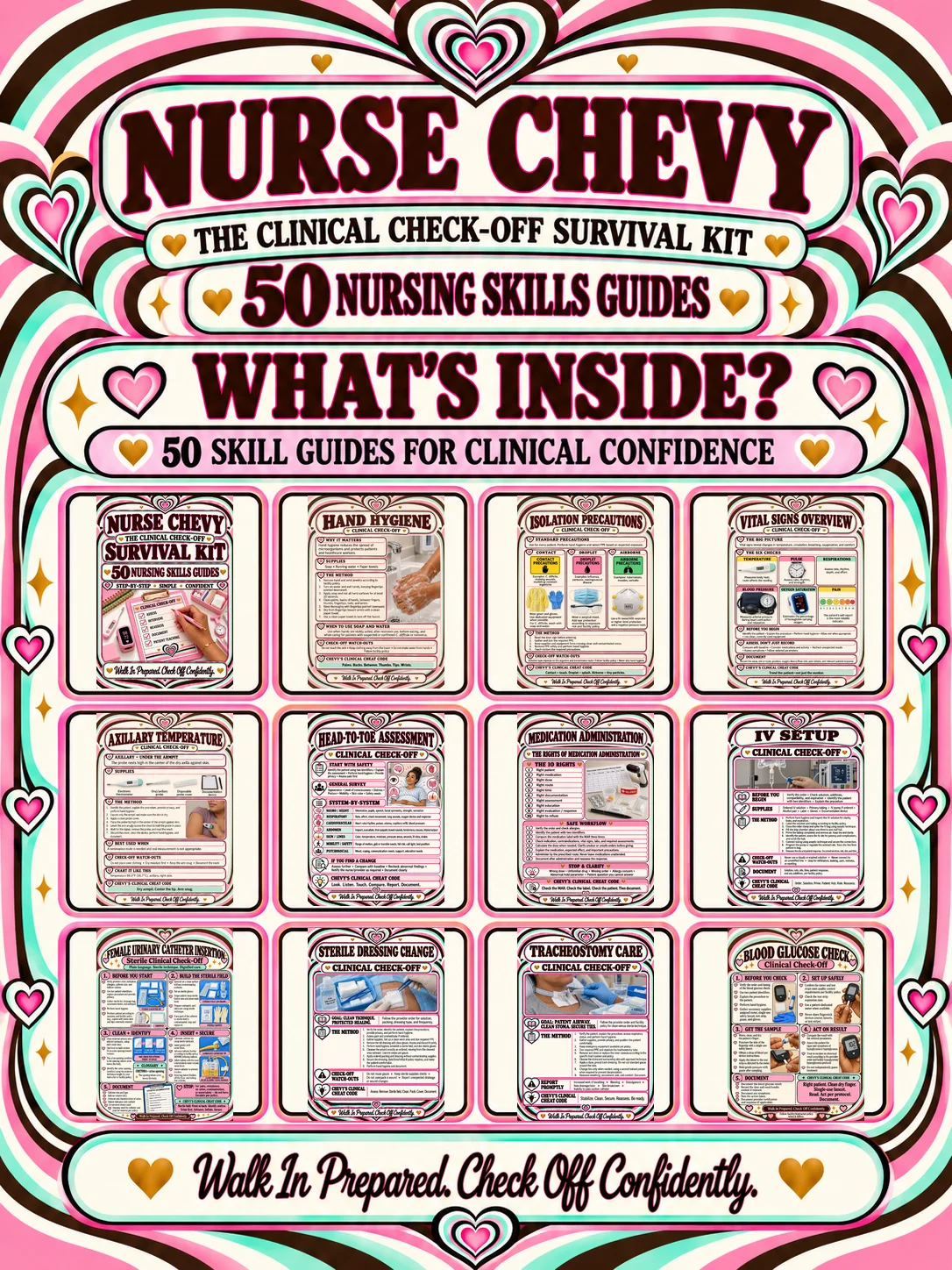 Nursing Skills Check-Off Bundle — Clinical Skills Step-by-Step Guides product image (2)