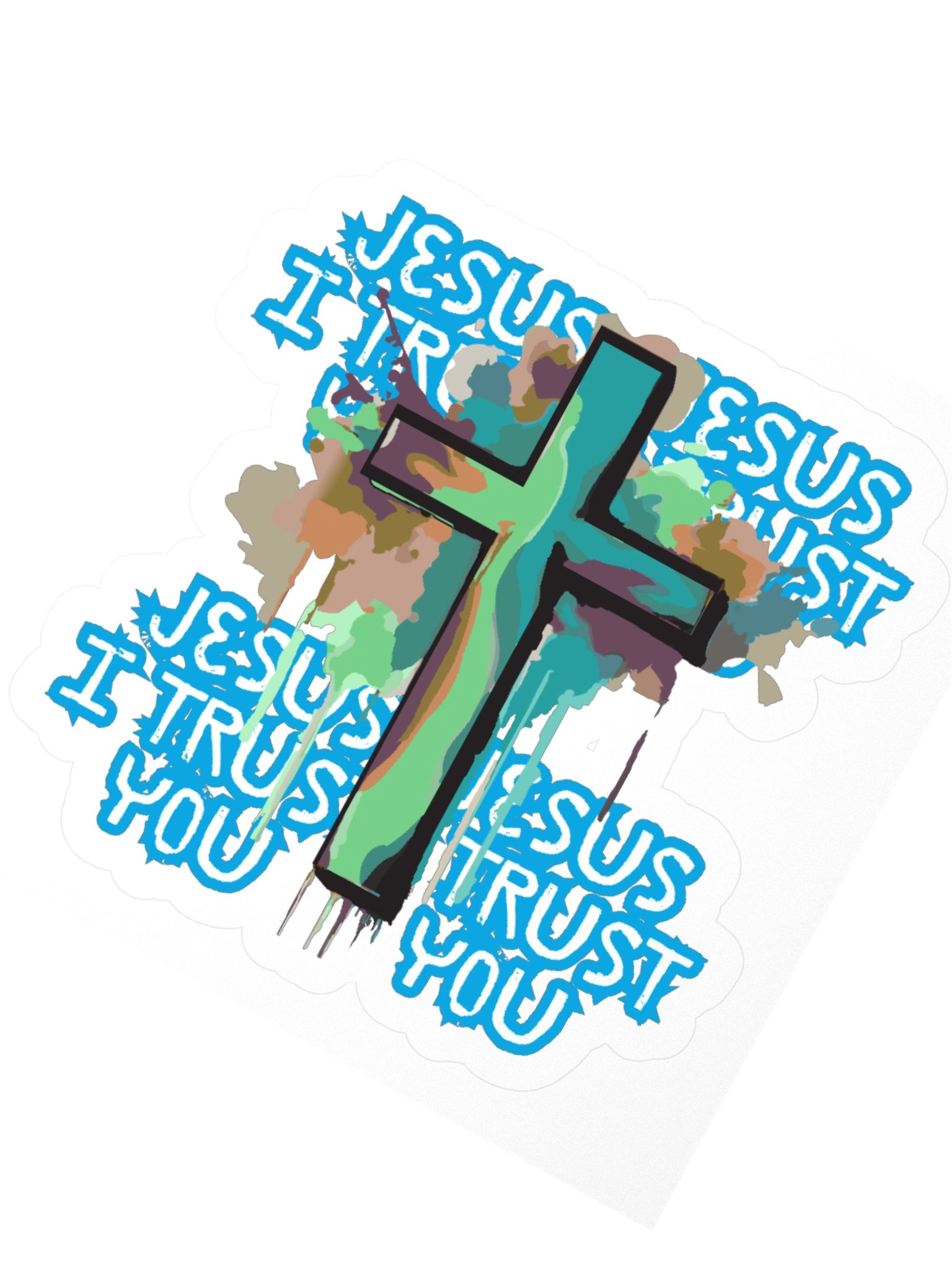 Jesus I Trust You Vinyl Sticker product image (2)