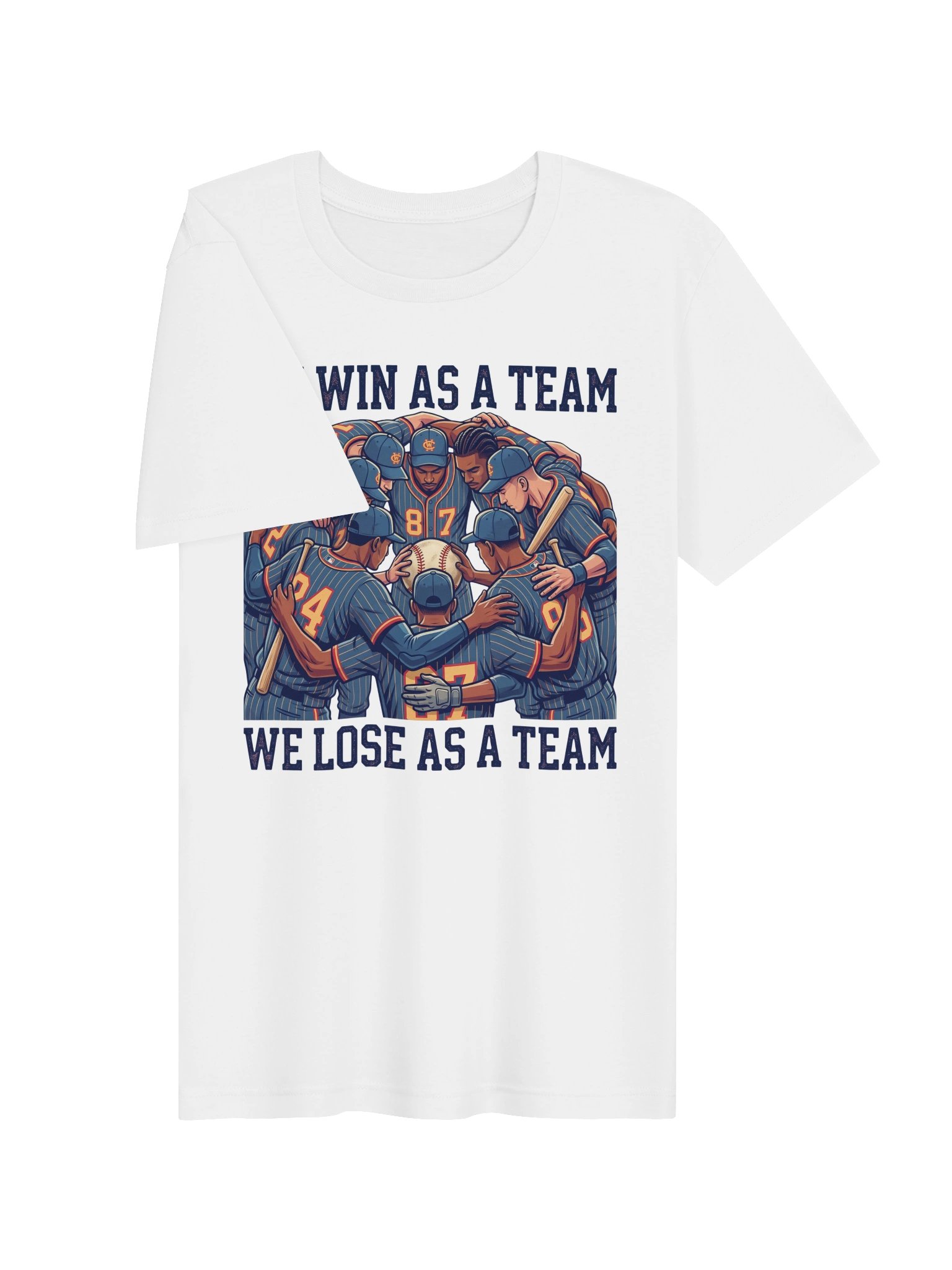 We win as a team. We lose as a team. Baseball Statement Tee product image (15)