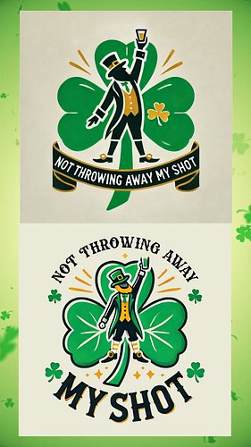 🎭 Theatre kids, raise a glass (or a shamrock 🍀)—this one’s for you!
Two designs, one stage! From Hamilton vibes to leprechaun...