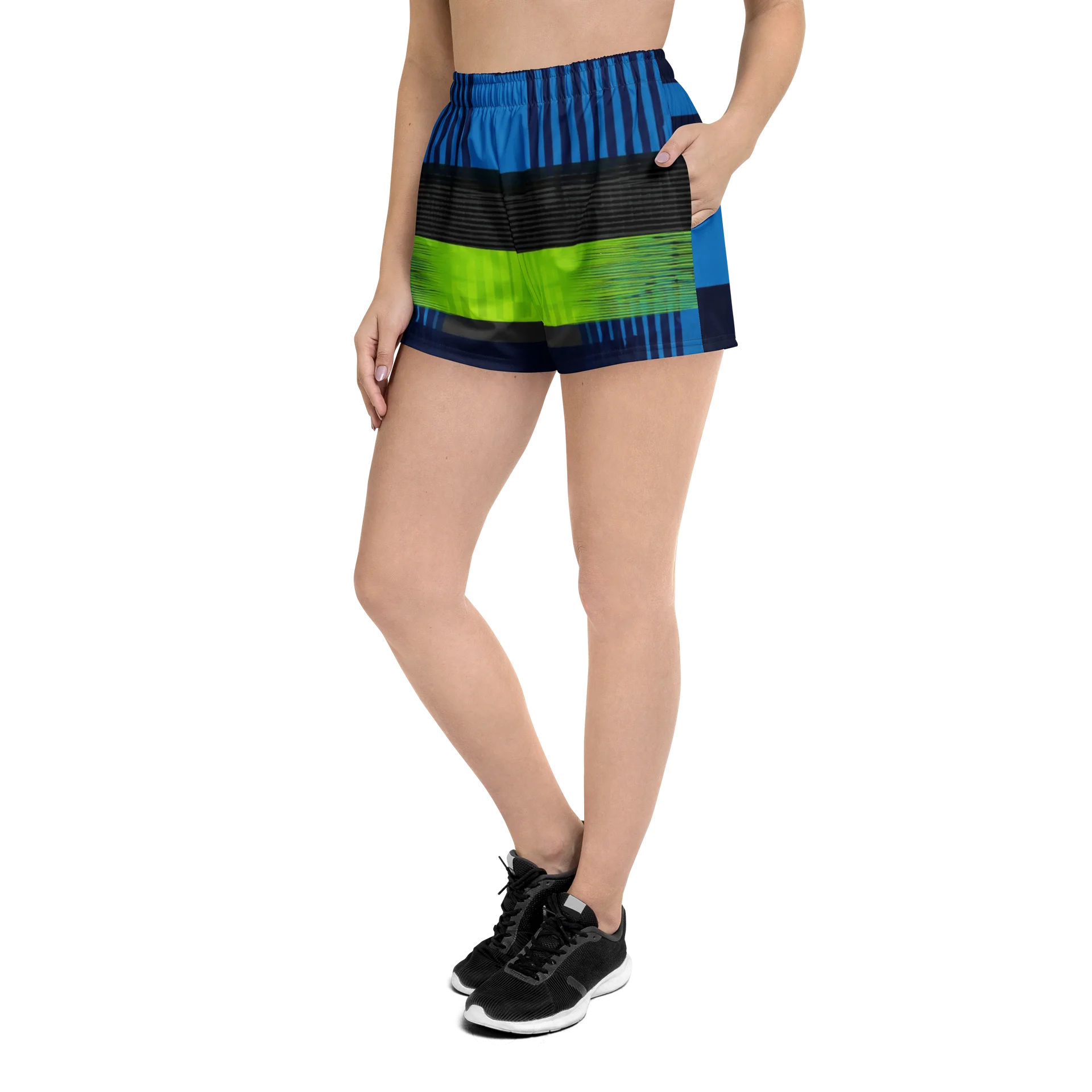 Neon Geo Mirror Athletic Shorts product image (2)