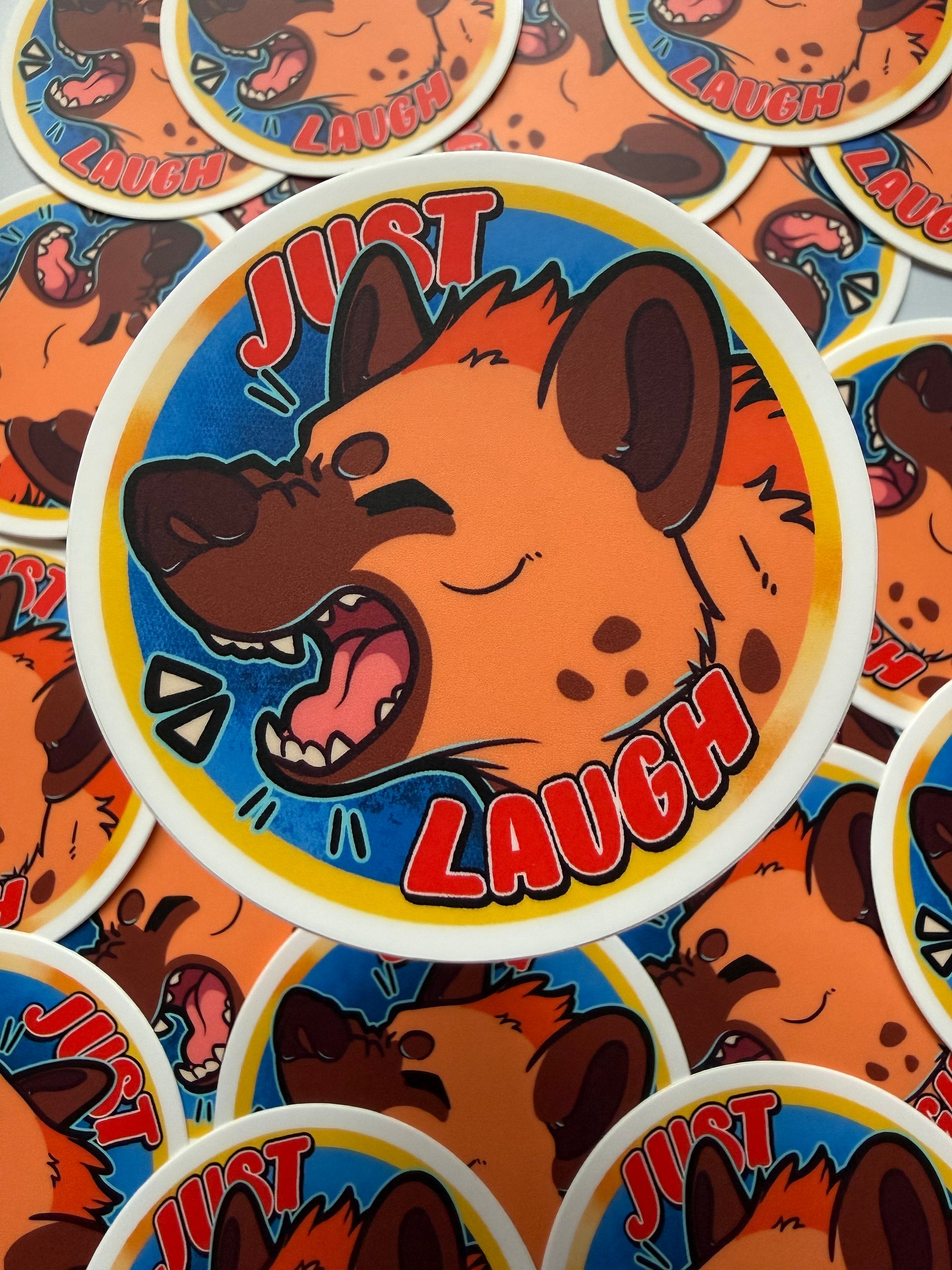 Just Laugh Hyena Sticker product image (1)