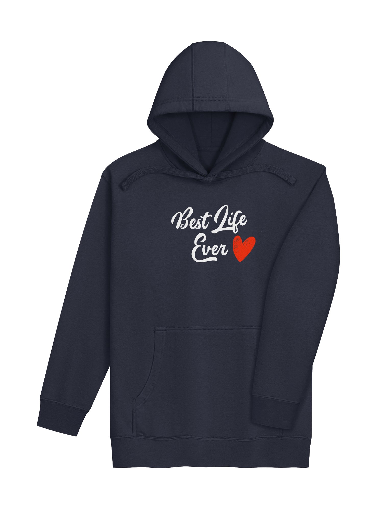Best Life Ever Red Heart Unisex Hoodie product image (8)