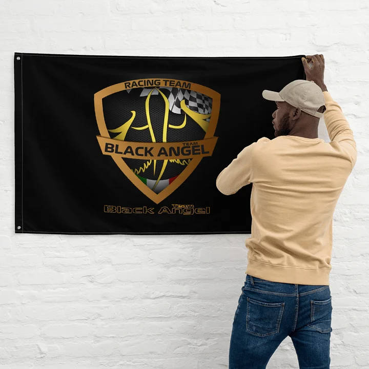Golden Racing Team Flag Black product image (2)