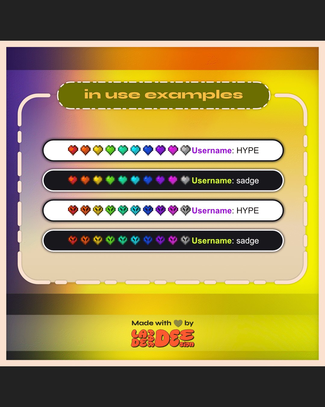MC Detailed Heart Badges product image (6)