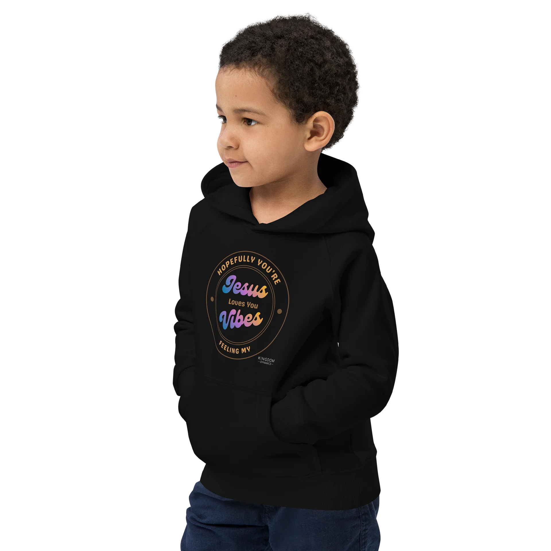 Jesus Vibes Eco Hoodie - Black product image (3)
