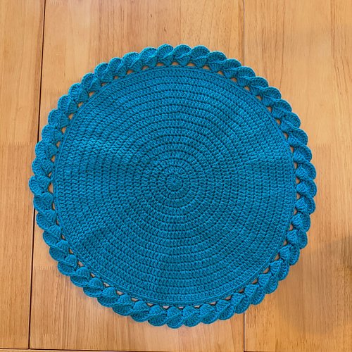 I finished the first placemat for my dining room! I’m so excited to make household stuff for a bit. It’s such a different tho...